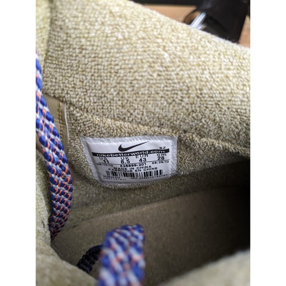 Nike Womens Dunk Sky Hi Suede Bamboo Sneaker Wedges 528899-201 Size 10 - Picture 4 of 16